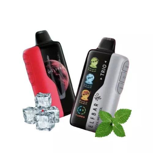 3 Pod Descartável Trio 40K - 40000 puffs | Elf Bar Blue Ice